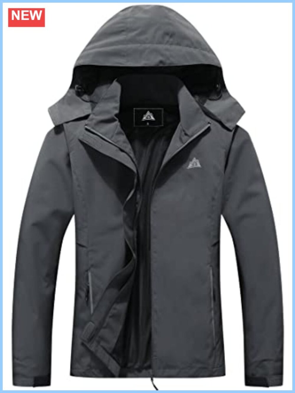 Waterproof Women's Rain Jacket Hooded Lightweight Softshell Windbreaker
